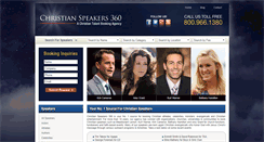 Desktop Screenshot of christianspeakers360.com